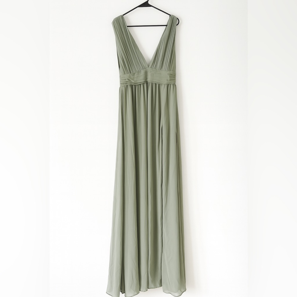 Heavenly Hues Sage Maxi Dress